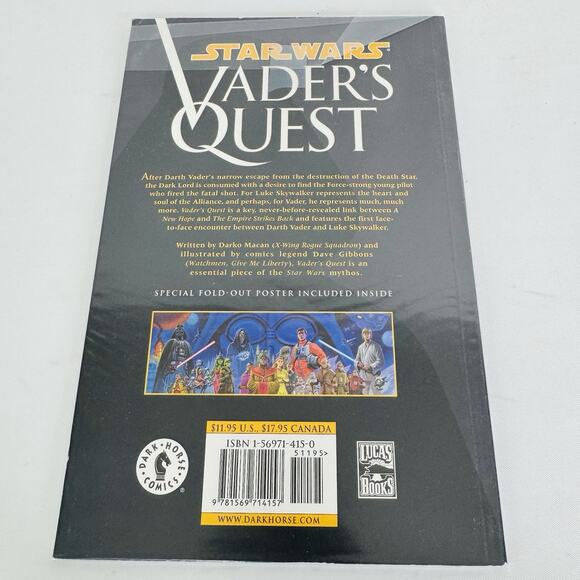 Star Wars Vader's Quest Trade Paperback 1st Edition TPB Macan Gibbons Dark Horse - Picture 6 of 7